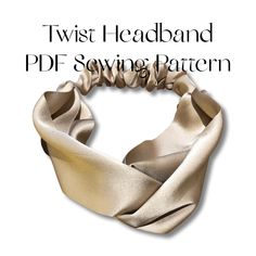 the twisted headband sewing pattern is easy to sew and can be used as a scarf