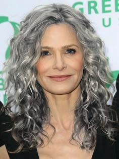 Curly Silver Hair, Long Silver Hair, Grey Hair Looks, Grey Hair Styles, Silver White Hair, Grey Curly Hair, Grey Hair Transformation, Grey Hair Inspiration