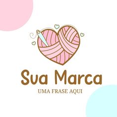 the logo for sua marca, an online yarn shop that sells handmade items