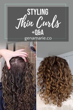 Ways To Style Curly Hair Natural, Haircuts For Low Density Curly Hair, Short Curly Hair Products, Curlsmith Hair Products, Volumizing Haircuts For Fine Hair, Hairstyles For Fine Curly Hair, Low Density Curly Hair