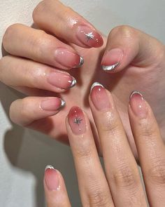 120 Dazzling Chrome Nail Designs [2023] To Get Ahead Of The Latest Metallic Mani Trend Chrome Nail Designs, Asian Nails, Hello Nails, Hippie Nails, Manicure Gel, Chrome Nail, Blush Nails