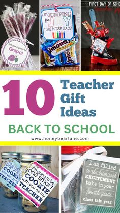 the top ten teacher gift ideas for back to school