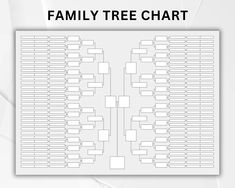 the family tree chart is shown in black and white