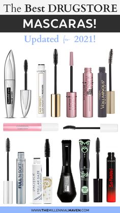 Best Mascara For Length And Volume Drugstore, Best High End Mascara, Top Mascara For Volume And Length, Best Volume Mascara, Best Mascara 2022, Good Mascara For Volume And Length, Products You Need, Make Up Products Pictures, Best Mascara For Length And Volume