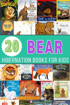 bear books for kids with the title, 20 bear liberation books for kids