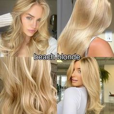 Hairstyle ideas Beach Blonde Hair Color, Hair Color Inspiration, Beach Blonde Hair, Long White Hair, Beach Blonde, Guest Hair