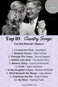 top 10 country songs for the parents dance