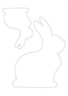 a paper cut out of a rabbit