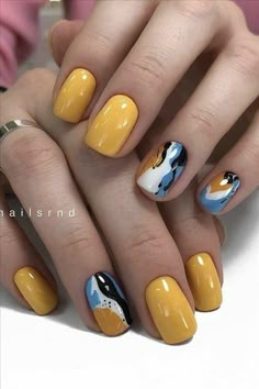 Nails 2023 Gel, Nails Art Designs, Short Square Nails, Nails 2023, Kandy, Classy Nails