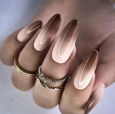 White Shellac Nails, Ongles Beiges, Fall Nail Ideas, Wow Nails, Ombre Acrylic Nails, Neutral Nails