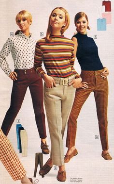 60s Fashion Women, 60s Outfits, 60’s Fashion, Fall Fashion Skirts, Fashion 1960s, Three Women