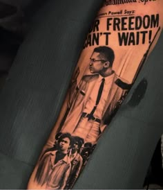 Malcolm X Tattoo Design, Malcom X Tattoo Design, Malcom X Tattoos, Menace To Society Tattoo, Power To The People Tattoo, Black Empowerment Tattoos, Black Power Tattoo