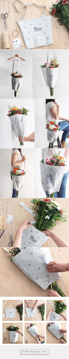 the process of making a paper flower bouquet