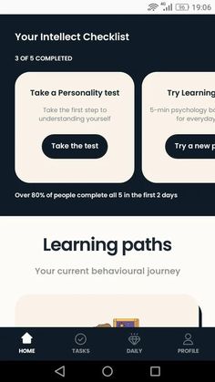 an info sheet with the words learning paths on it and other information about how to use them