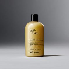 vanilla birthday cake hydrating shower gel | philosophy Philosophy Body Wash Vanilla, Vanilla Birthday Cake Body Wash, Shower Care Products, Vanilla Philosophy, Philosophy Body Wash, Philosophy Vanilla, Sticking Stuffers, Philosophy Shower Gel, Philosophy Products