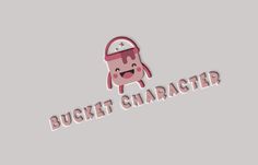 the logo for an animated character that is wearing a hat and holding a baseball cap