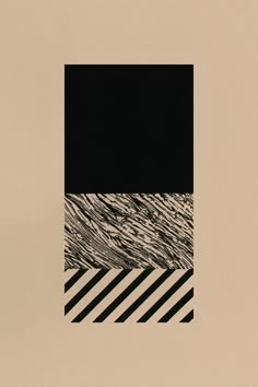 an abstract painting with black and white stripes