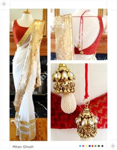 'Fun #Saree' by Mitan Ghosh, New Jersey  http://www.pinterest.com/pin/24066179233486094/ https://www.facebook.com/mitan.ghoshrc #Desi Indian Blouse Designs, Blouse Designs Indian, Choli Designs, Indian Blouse, Elegant Saree, Fancy Sarees