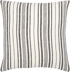 The meticulously woven construction of these pieces boasts durability and will provide natural charm into your decor space. Made with Linen; Linen in India; Spot Clean Only; Line Dry. Manufacturers 30 Day Limited Warranty. Cream Pillow Covers, Cream Pillows, Woven Pillows, Stripe Throw Pillow, Surya Rugs, Linen Throw Pillow, Weave Style, Linen Throw, Square Pillow Cover