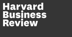 the harvard business review logo on a red background