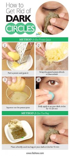 Home Remedy to Get Rid of Dark Circles Fast and Naturally - 7 All-Natural Home Remedies for Dark Circles Under Eyes Dark Circle Remedies, Potato Juice, Remove Dark Circles, Under Eyes, Dark Circles Under Eyes, Beauty Remedies, Skin Remedies, Skin Care Remedies, Natural Home Remedies