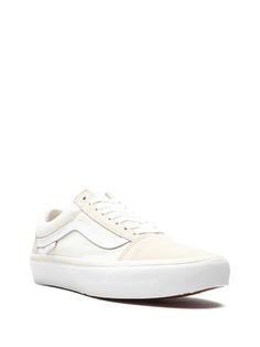 Shop Vans Old Skool Pro sneakers with Express Delivery - FARFETCH Urban Lace-up Canvas Shoes With Vulcanized Sole, Vans Leather Sneakers With Vulcanized Sole, Vans Sneakers With Contrast Sole For Sports, Classic White Sneakers With Laces, Classic Low-top Skate Shoes With Laces, Classic Sneakers With Perforated Toe Box For Skateboarding, Canvas Shoes With Laces For Streetwear, Classic Sneakers For Skateboarding With Perforated Toe Box, Canvas Lace-up Sneakers For Streetwear