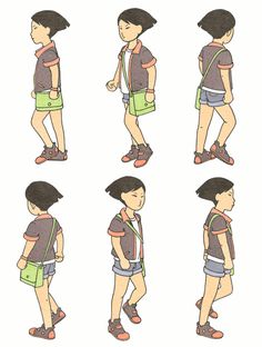 Human Walk Cycle Reference, Walk Cycle 3/4, Walk Animation Cycle, Walk Cycle Animation Reference, Walking Pose Reference Drawing, Walking Cycle Animation, Character Walk Cycle, Animation Walking, Walking Reference