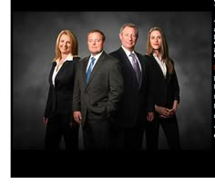 a group of people standing in front of a black background with the caption's name on it