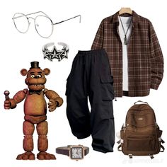 Daycare Outfits, Freddy 2, Fnaf Cosplay, Fnaf Freddy, Look Adidas, Mood Clothes, Fandom Outfits