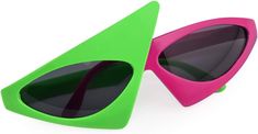 Amazon.com: PLAY BLING Novelty Party Sunglasses 80s Asymmetric Glasses Hot Pink and Neon Green Glasses for Hip Hop Dance Halloween Party : Clothing, Shoes & Jewelry Bling Sunglasses, Princess Kitty, Green Glasses, Fall Fashion Skirts, Party Sunglasses, 80s Party, Hip Hop Dance, 80s Fashion