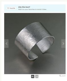 Designer Hammered Aluminum Cuff Braclet Featured by #Etsy #10thAnniversary #Jewelry #Glam https://www.etsy.com/listing/181758727 Etsy Bracelets, Anodized Aluminum Jewelry, 10th Wedding Anniversary Gift, Hammered Cuff Bracelet, Aluminum Bracelets, Aluminum Earrings, 10th Anniversary Gifts, Aluminum Jewelry, Designer Handmade Jewellery