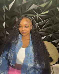 Curly Wig On Black Women, Deep Wave No Part, Sew In Curls, Grey Hair Wig, Classy Hairstyles, Hair Due, Sew In Hairstyles, Deep Wave Hairstyles