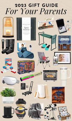 a collage of various items that include books, magazines and other things to read