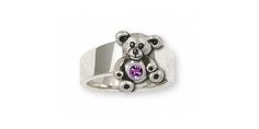 Teddy Bear Jewelry Teddy Bear Ring Jewelry Sterling Silver Handmade Teddy Bear Ring TB10-SR Teddy Bear Ring, Bear Ring, Bear Jewelry, Teddy Bear Design, Handmade Teddy, Jewelry Sterling Silver, Bear Design, Hand Cast, Austrian Crystal