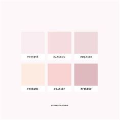 the color palette is pink and has different shades