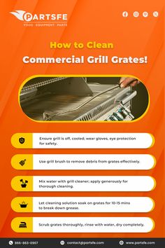 Commercial Grill Grates Cast Iron Griddle, Stainless Steel Grill, Clean Grill