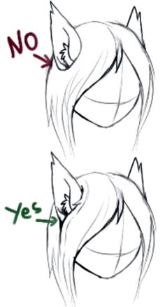 Ear Drawings, Ears Reference, How To Draw Ears, Anime Show, Wolf Ears, Drawing Hair, Fox Face, Fox Girl