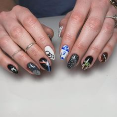 May the 4th be with you!! So glad I got to do these Star Wars themed nails on @mallorynailedit for Disney world!! • Inspo: @kate.nailed.it • • #starwars #starwarsnails #handpaintednailart #utahnails Disney Star Wars Nails, Movie Inspired Nails, Disney Nail Ideas, Baby Shower Nails, Star Wars Baby Shower, Wars Aesthetic