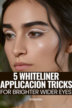 Whether you're battling tired eyes or simply want to enhance your natural beauty, white eyeliner can be a game-changer. If you're looking to master the art of white liner application for a brighter, more awake appearance, this is the information you need. Discover five expert tricks to apply white eyeliner effectively, creating the illusion of wider eyes and a refreshed look. White Liner, Sleeping Too Much, Heavy Makeup, White Eyeliner, White Liners, Women Face, Tired Eyes, Makeup Techniques, Game Changer