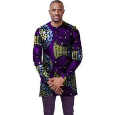 African Mens O-neck african t-shirt men fashion african print dashiki tops custom long sleeve african clothes Africa Clothes, Latest African Styles, Mens Fashion Week Street Style, Male Dress, Mens Fashion Suits Casual, African Tops, African Shirts For Men