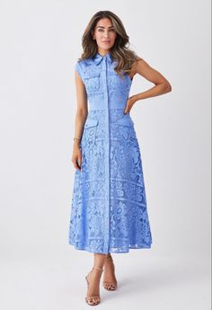 Lydia Millen, Lydia Elise Millen, Karen Millen Dress, Spring 23, Midi Dress Summer, Blue Midi Dress, Karen Millen, Floral Motifs, Spring Season