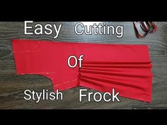 how to make an easy out of stylish frock