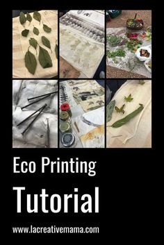 an image of eco printing with text overlay