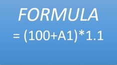 the formula is written in white on a blue background