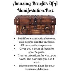 Wish Box Ideas, Manifestation Box Ideas, Success People, Wish Box, Witchy Crafts