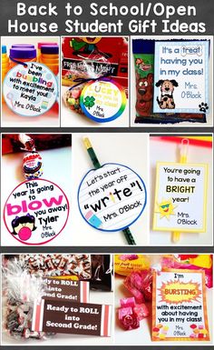 the back to school / open house student gift tags are great for teachers and students