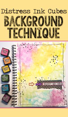 Kunstjournal Inspiration, Art Journal Backgrounds, Mixed Media Art Journal, Ink Background, Art Journal Tutorial