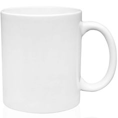 a white coffee mug on a white background