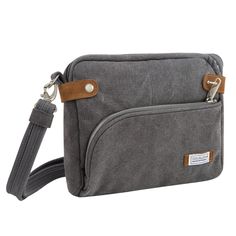 Travelon Rfid Anti-Theft Crossbody - Gray, Adult Unisex Travelon Bags, Authentic Designer Handbags, Travel Bags For Women, Travel Purse, Crossbody Messenger Bag, Travel Tote, Small Crossbody Bag, Small Crossbody, Anti Theft