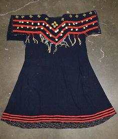 Blue Stroud - Beadwork, Shell, Hide. Plateau Woman's Dress. Buckskin Dress, American Indian Clothing, Shell Dress, Native American Moccasins, Native American Dress, Powwow Regalia, Native American Children, Pixie Outfit, Native American Regalia